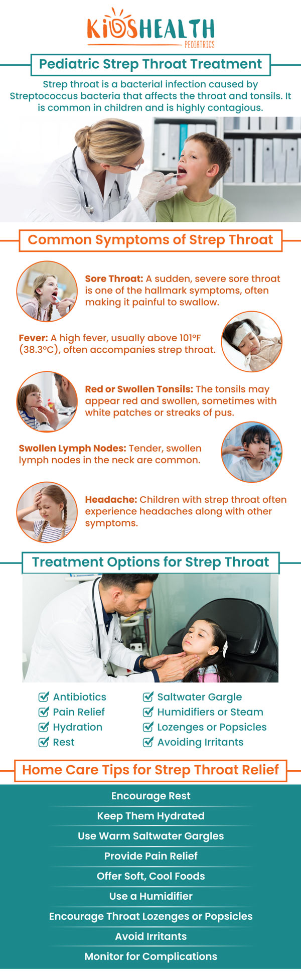 A painful throat is a common result of a viral or bacterial infection. Common symptoms of a sore throat include trouble swallowing, a scratchy sensation in the throat, swollen glands, and more. If your child has a sore throat and other strep throat symptoms, Dr. Maria Nabong at KidsHealth Pediatrics can help treat it. For more information, contact us today or book an appointment online. We have pediatric clinics in Scottsdale AZ and Glendale AZ. A painful throat is a common result of a viral or bacterial infection. Common symptoms of a sore throat include trouble swallowing, a scratchy sensation in the throat, swollen glands, and more. If your child has a sore throat and other strep throat symptoms, Dr. Maria Nabong at KidsHealth Pediatrics can help treat it. For more information, contact us today or book an appointment online. We have pediatric clinics in Scottsdale AZ and Glendale AZ.