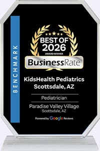 Best of 2026 Award Winner KidsHealth Pediatrics Scottsdale, AZ Best of 2026 Award Winner KidsHealth Pediatrics Scottsdale, AZ